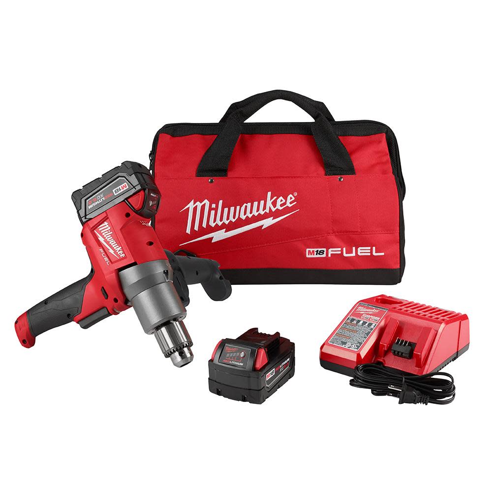 Milwaukee M18 FUEL Mud Mixer with 180 Handle Kit - Ascmtools