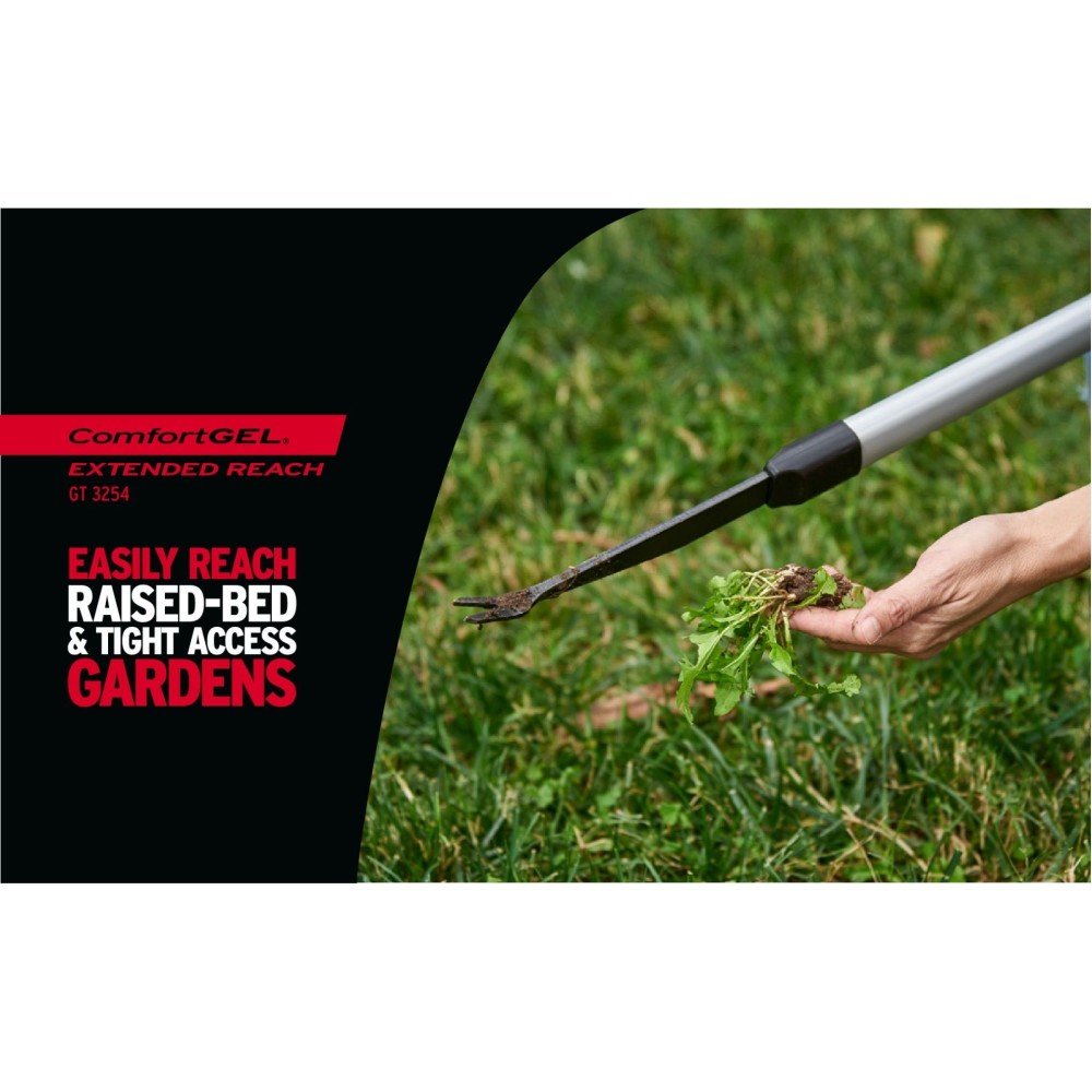 Corona Weeder 40″ ComfortGEL Steel Extended Reach 2 Prong - Ascmtools