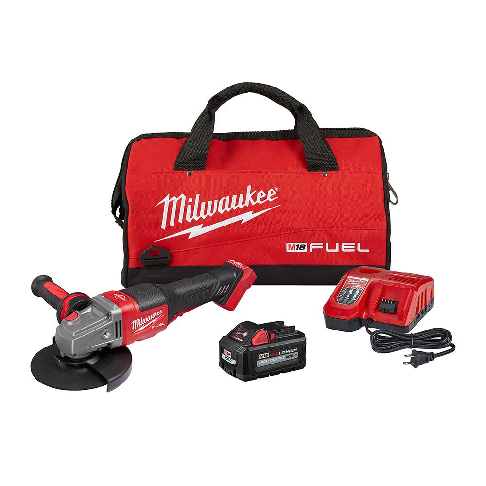 Milwaukee M18 FUEL 4-1/2 in.-6 in. No Lock Braking Grinder with Paddle Switch Kit - Ascmtools