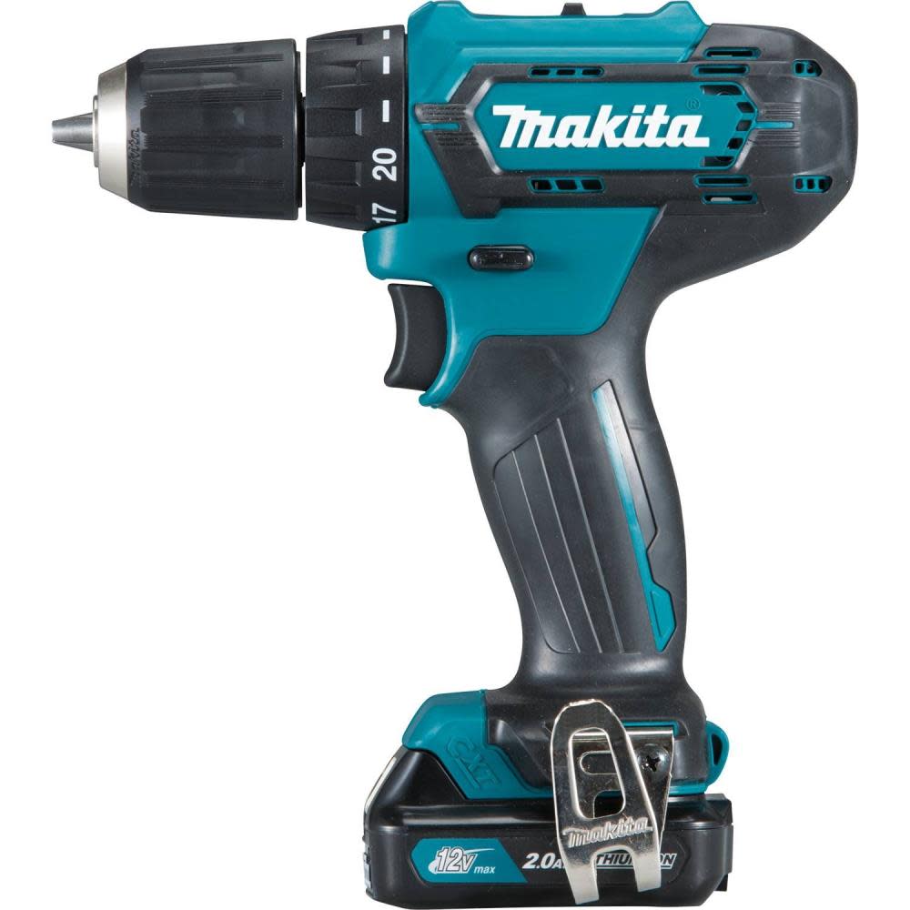 Makita 12V Max CXT Lithium-Ion Cordless 3/8 In. Driver-Drill Kit (2.0Ah) - Ascmtools