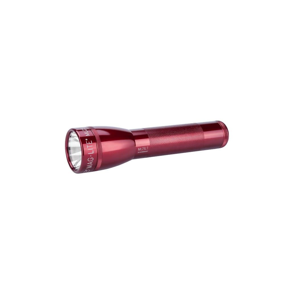 Maglite Flashlight ML25LT 192 Lumens Red LED 2 Cell C - Ascmtools