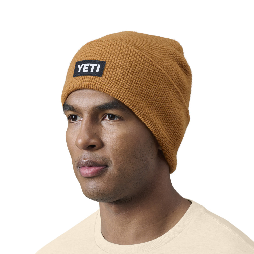 Yeti Logo Gold Acrylic Beanie - Ascmtools