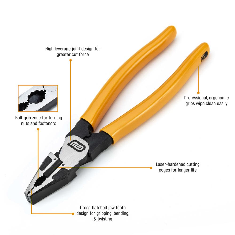 GEARWRENCH Pitbull Universal Cutting Pliers 8″ Dipped Handle - Ascmtools