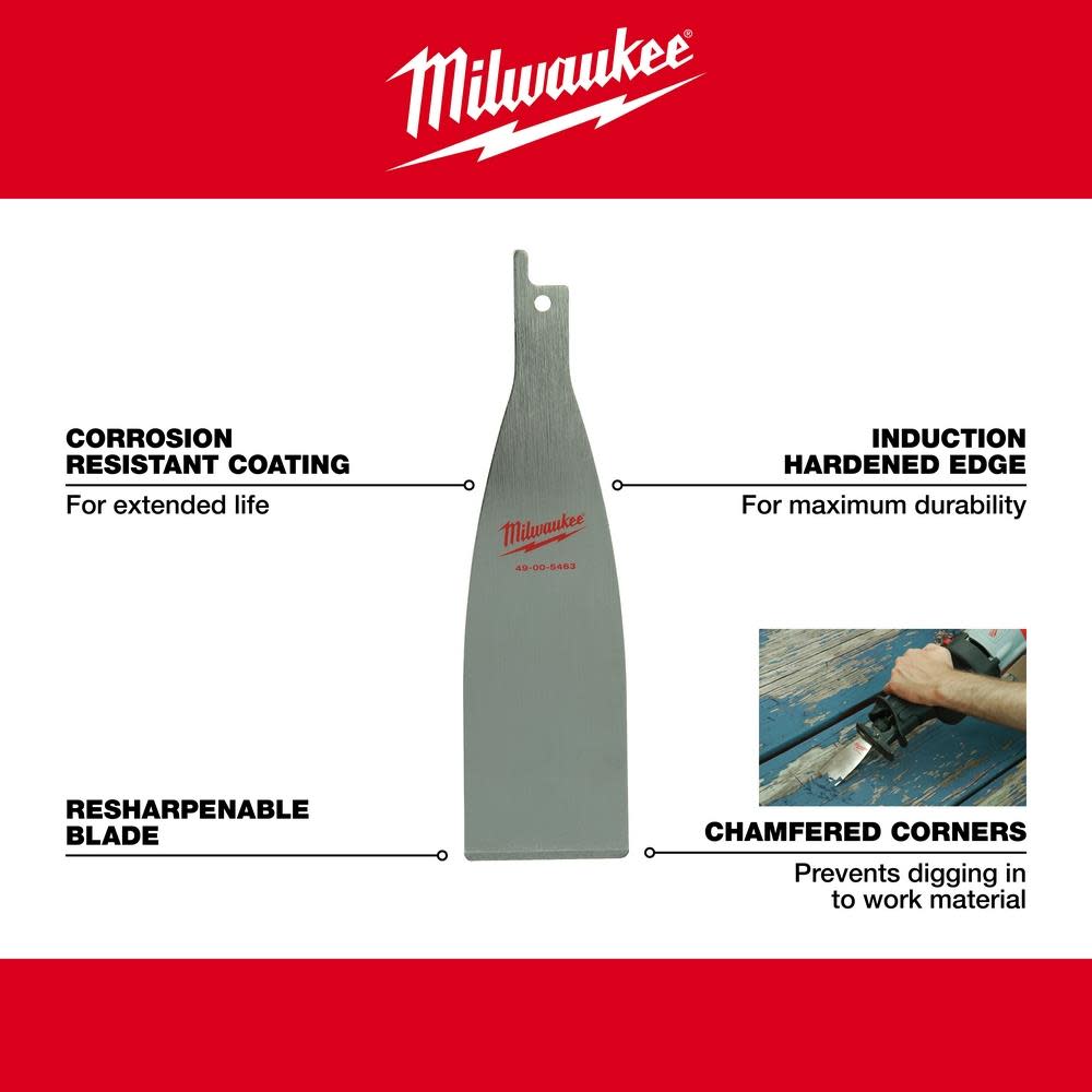 Milwaukee 1-1/2 In. Scraper Blade - Ascmtools