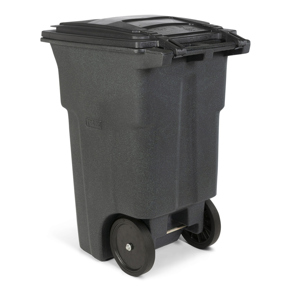 Toter 64 Gallon Trash Can Greenstone with Quiet Wheels and Lid - Ascmtools
