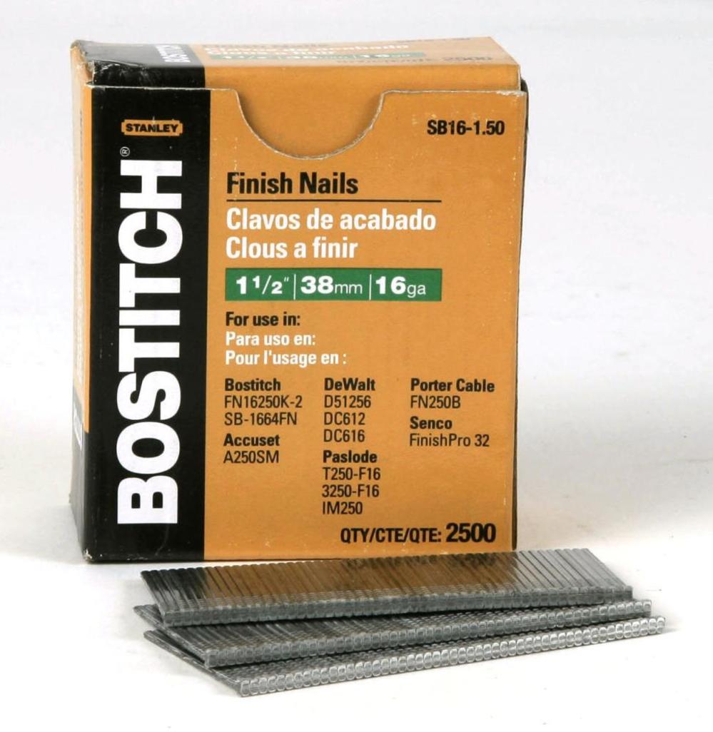 Bostitch 1-1/2 In. 16 Gauge Finish Nail - Ascmtools