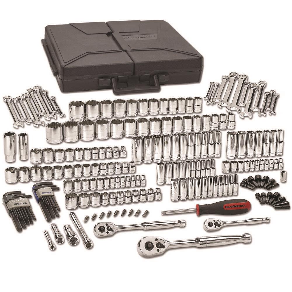 GEARWRENCH SAE/Metric Mechanics Tool Set 216pc - Ascmtools