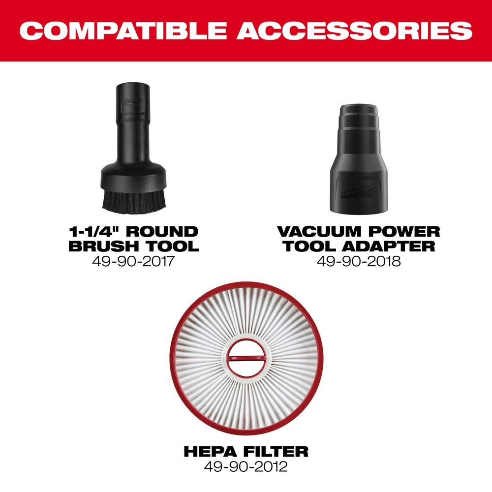 Milwaukee M18 FUEL Compact Vacuum Bare Tool - Ascmtools