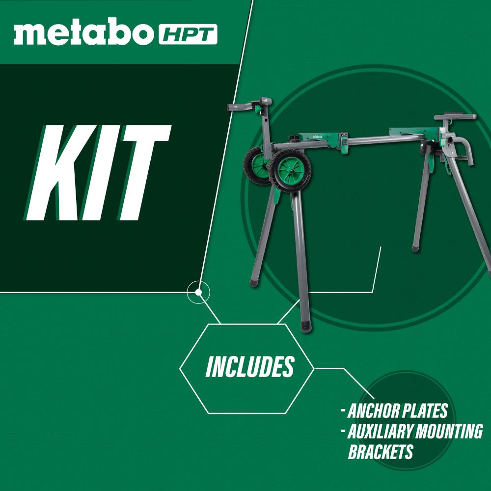Metabo HPT Heavy-Duty Miter Saw Stand - Ascmtools