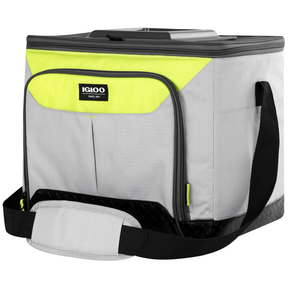 Igloo Insulated Trek Hard Liner Cooler 28 Can Ash Gray/Acid Green - Ascmtools