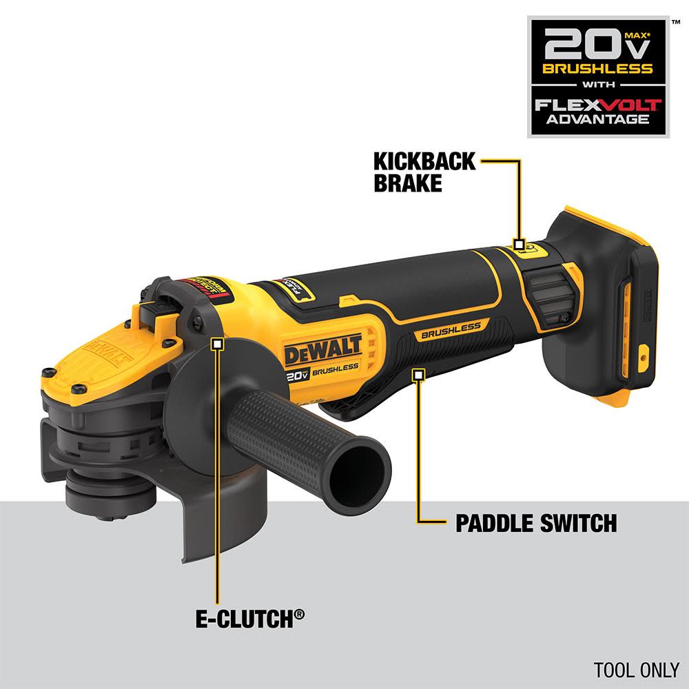 DEWALT 20V MAX 4 1/2″ – 5″ Angle Grinder with FLEXV ADVANTAGE Bare Tool - Ascmtools