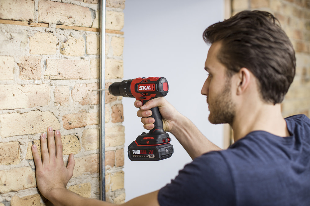 SKIL PWRCore 20 Brushless 20V 1/2” Hammer Drill Kit PWRJUMP Charger - Ascmtools