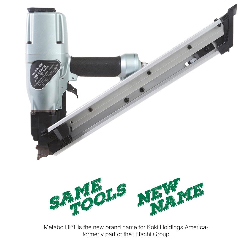 Metabo HPT 2-1/2 In. Strap-Tite Fastening System Strip Nailer - Ascmtools