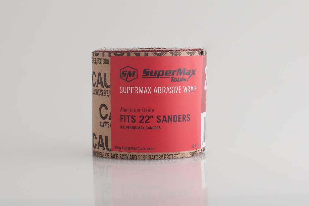 Supermax Tools 100-Grit Individual Sandpaper Wrap for the 22 In. Drum Sander - Ascmtools
