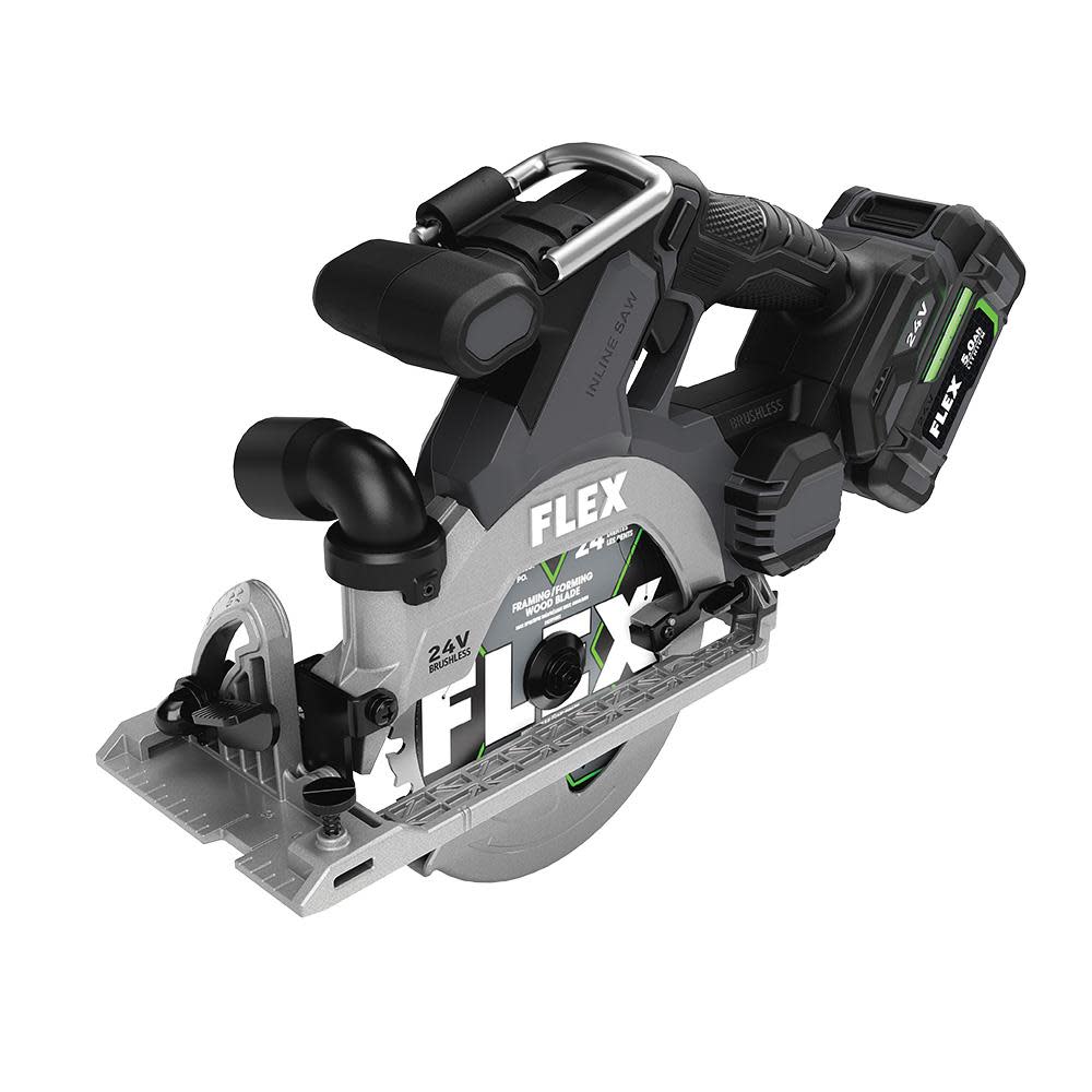 FLEX 24V 6-1/2-In In-Line Circular Saw Kit - Ascmtools