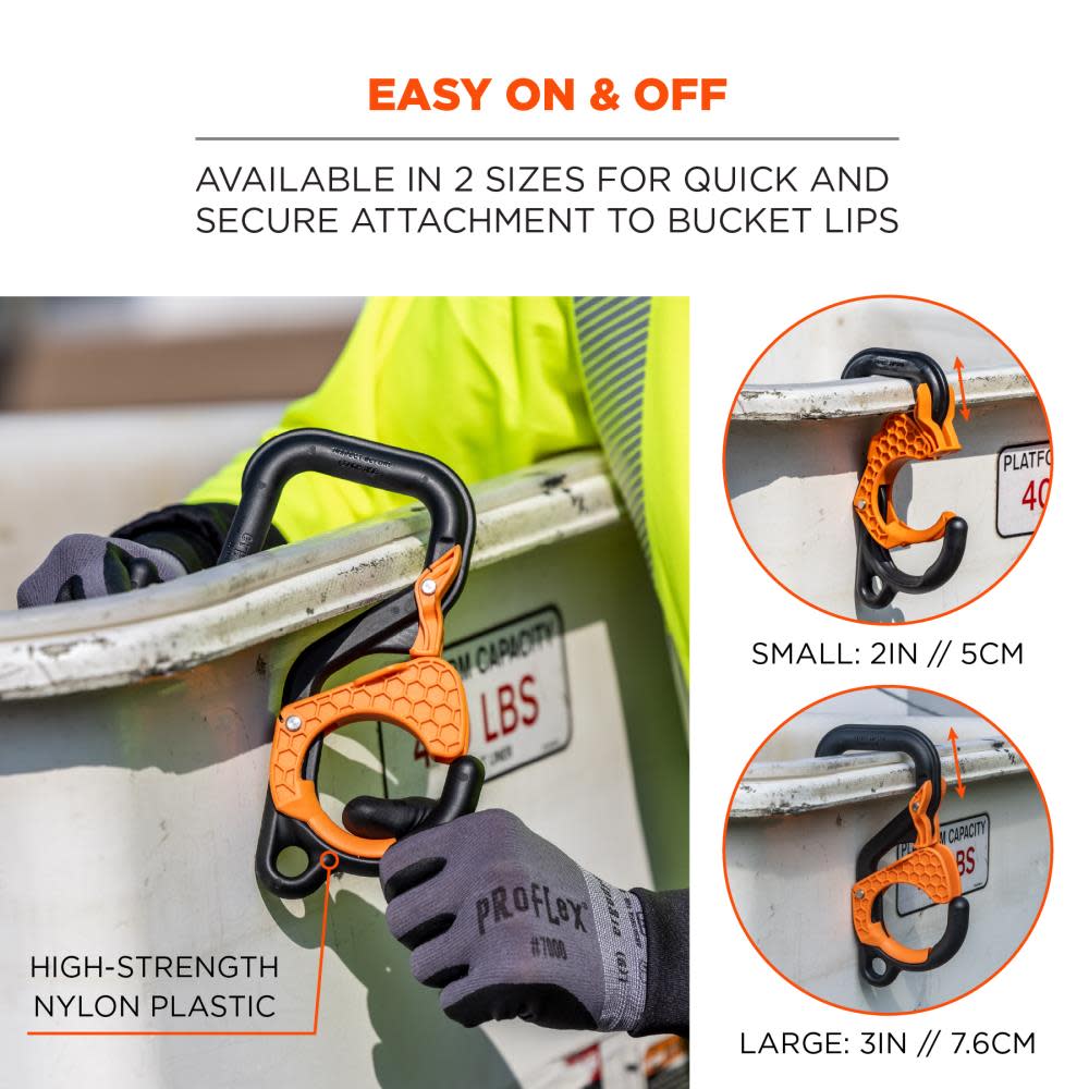 Ergodyne Squids Single 3″ Locking Aerial Bucket Hook - Ascmtools