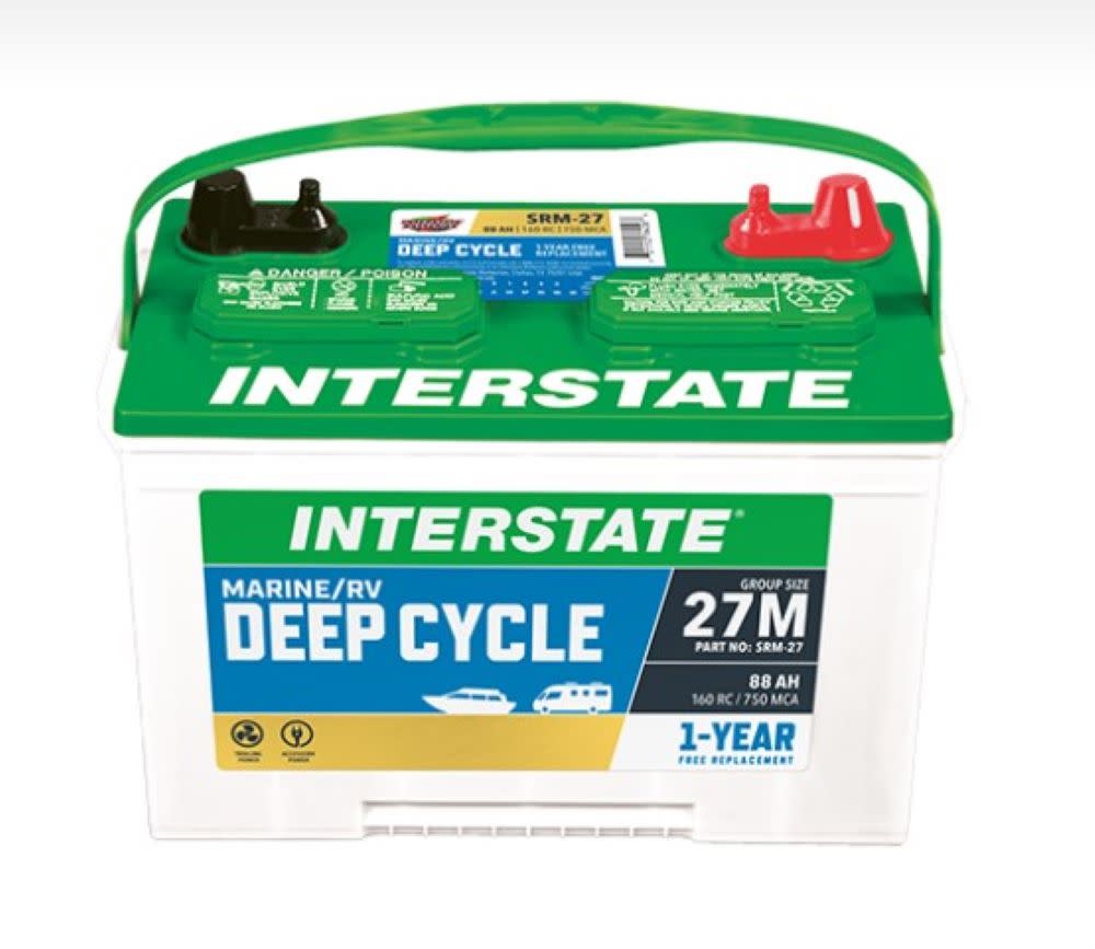 Interstate Battery Marine RV Battery Deep Cycle 27M 88AH - Ascmtools