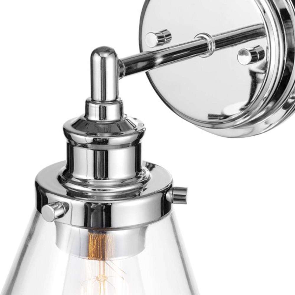 Globe Electric Parker Wall Sconce Chrome 60W E26 1 Light - Ascmtools