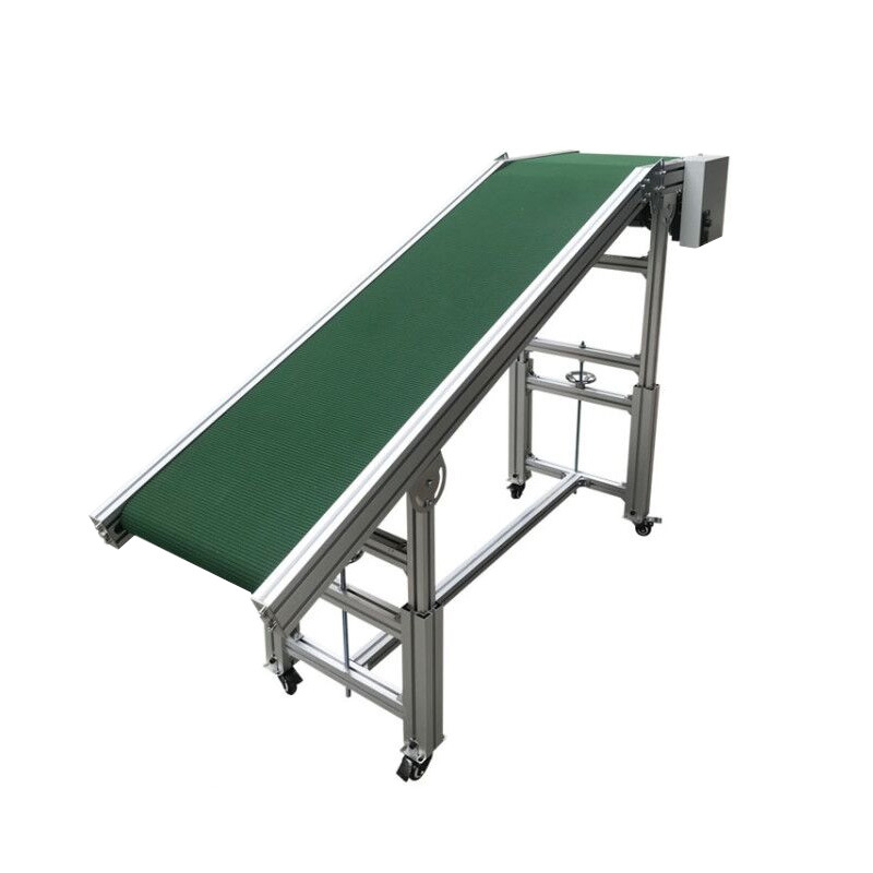 Assembly line flat conveyor belt express sorting assembly line belt injection molding climbing lifting connecting conveyor - Ascmtools