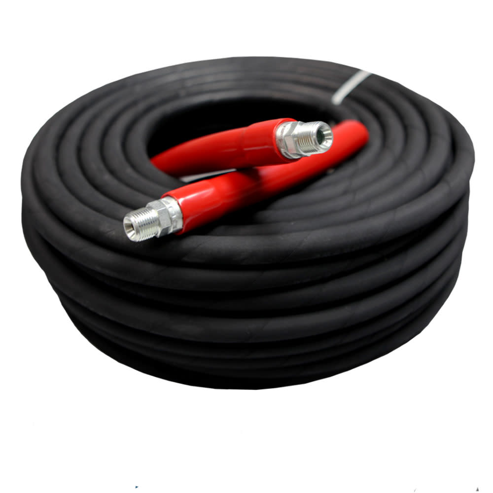 Aaladin Cleaning Systems Black Power Washer Hose 3/8″ x 100′ 4000 PSI 3/8″ SLD/SWL - Ascmtools