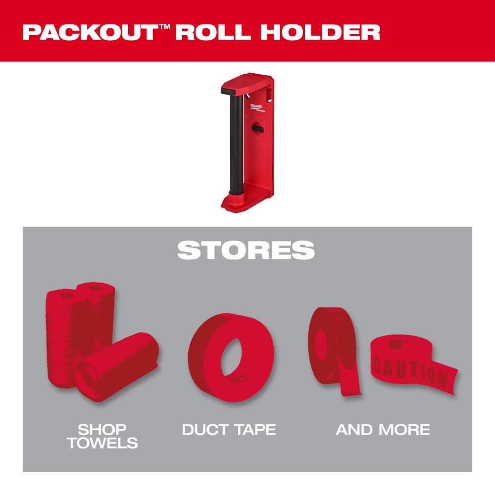 Milwaukee PACKOUT Roll Holder - Ascmtools