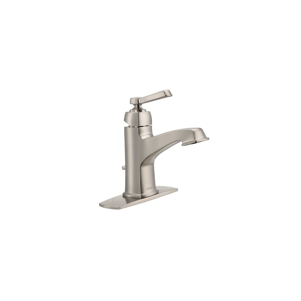 Moen Boardwalk Bathroom Faucet Spot Resist Nickel 1Handle HighArc - Ascmtools