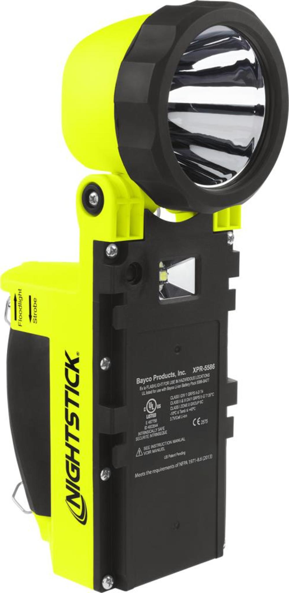 Nightstick Intrinsically Safe Dual-Light Lantern with Pivoting Head Rechargeable - Ascmtools