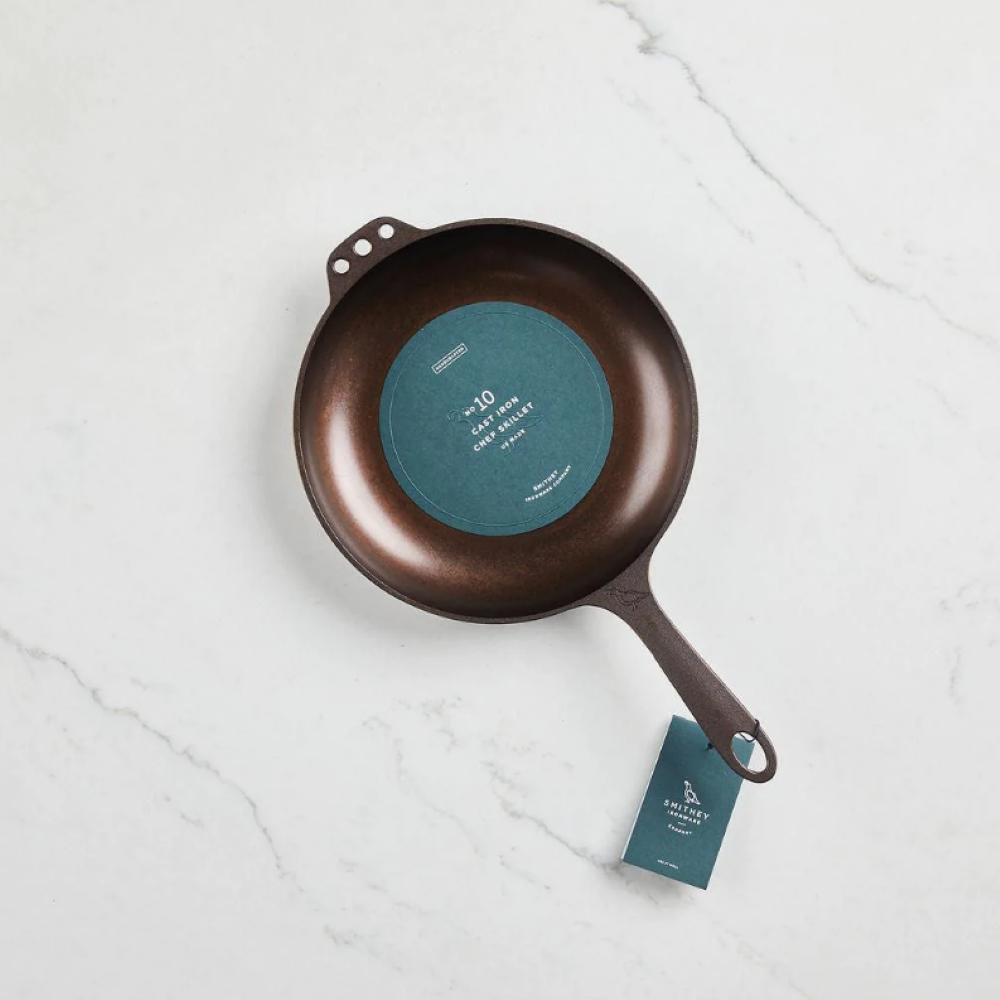 Smithey Ironware No. 10 Chef Skillet Cast Iron - Ascmtools