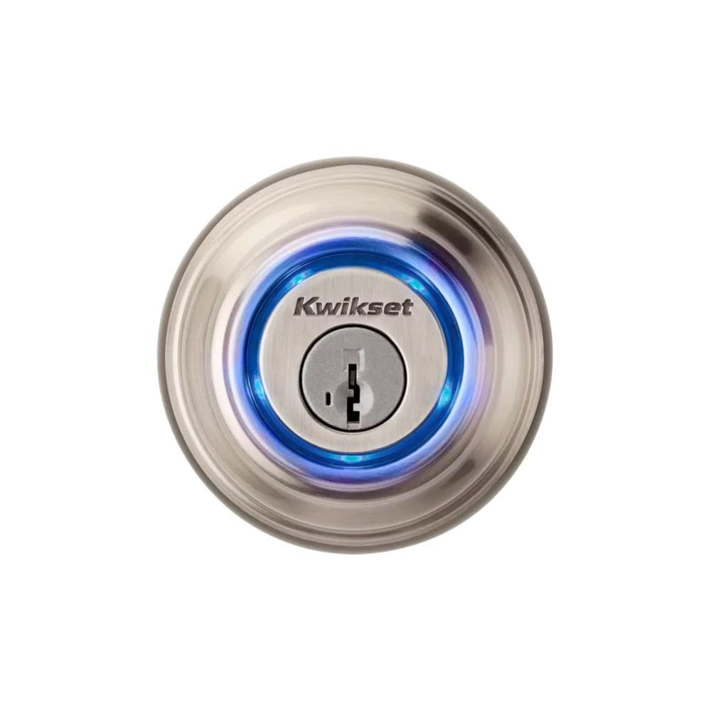 Kwikset Satin Nickel 2nd Gen Bluetooth Smart Lock Electronic Deadbolt - Ascmtools