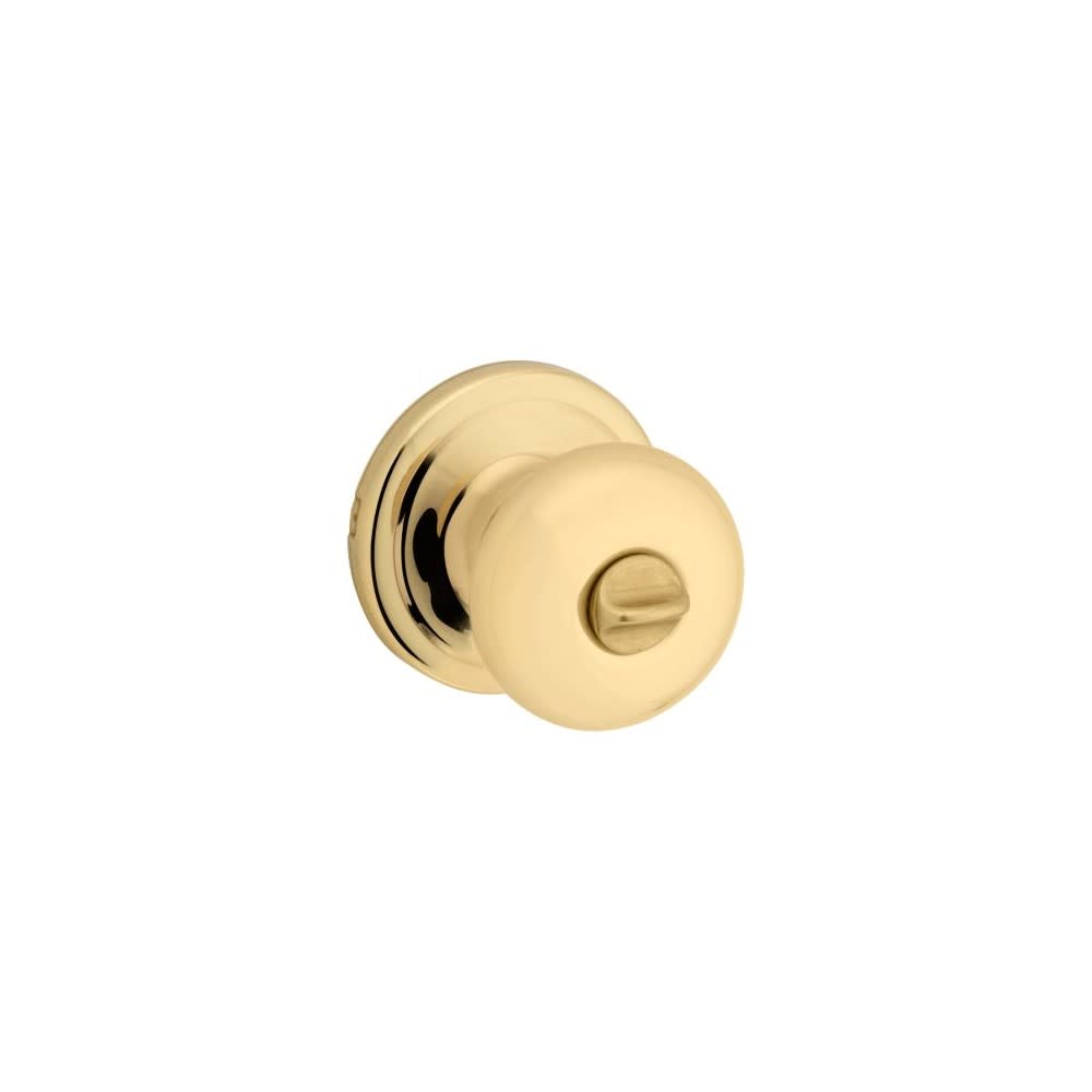 Kwikset Polished Brass Bed/Bath Juno Privacy Door Knob - Ascmtools