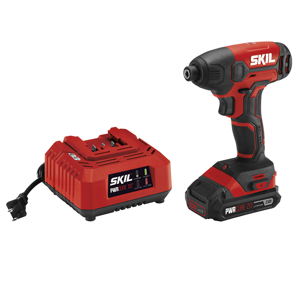 SKIL 20V 1/4” Hex Impact Driver PWRCORE Kit - Ascmtools