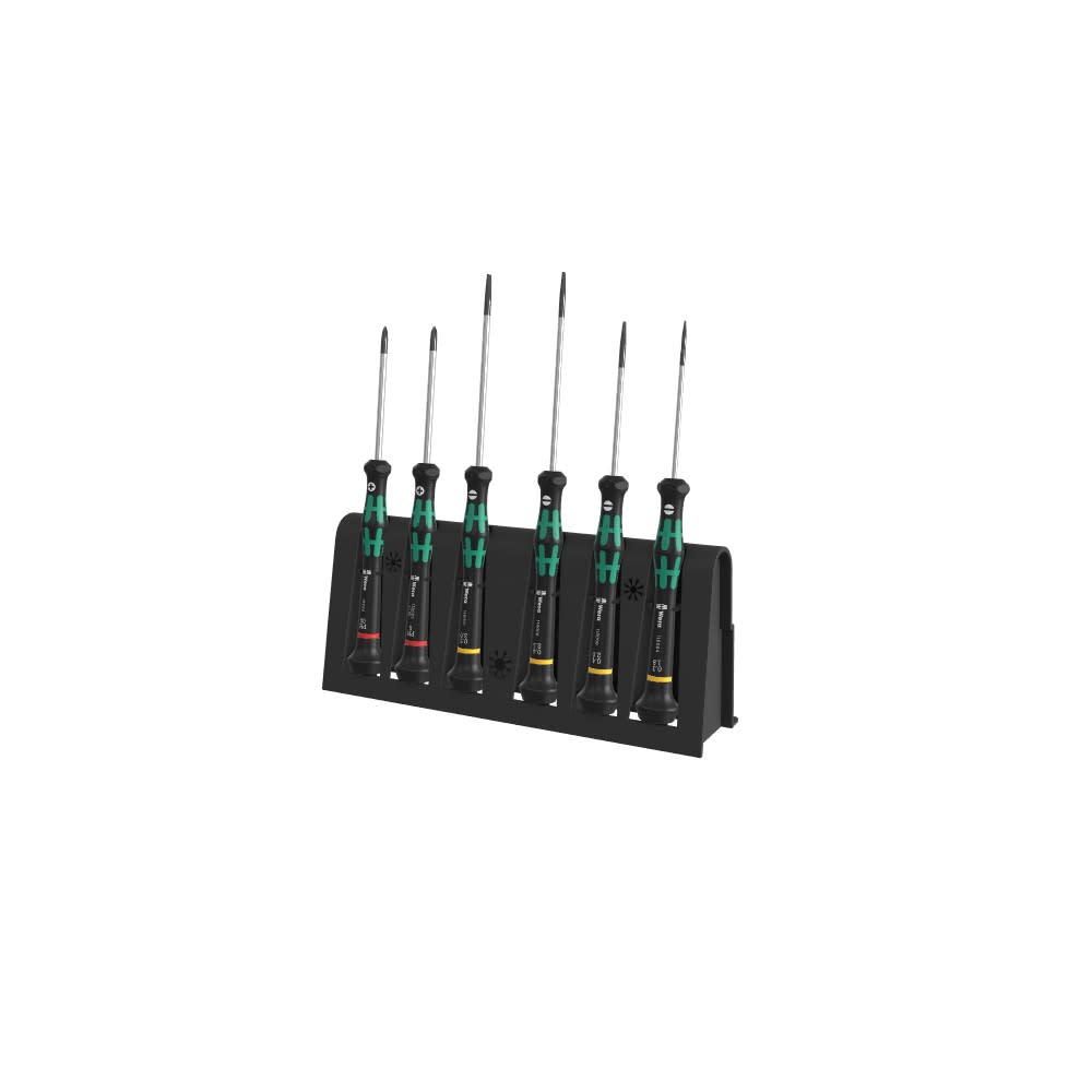 Wera Tools 6pc 2035/6 A Micro Screwdriver Set with Rack - Ascmtools