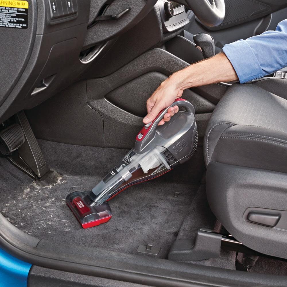 Black and Decker DUSTBUSTER Handheld Vacuum for Car Cordless Gray - Ascmtools