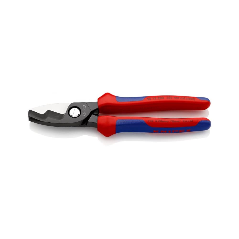 Knipex Cable Shears with Twin Cutting Edge 200 mm - Ascmtools