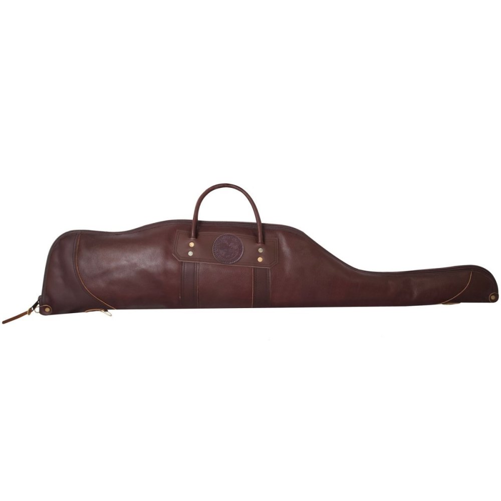 Duluth Pack 55 In. L Brown Pebbled Leather Rifle Case With Scope - Ascmtools