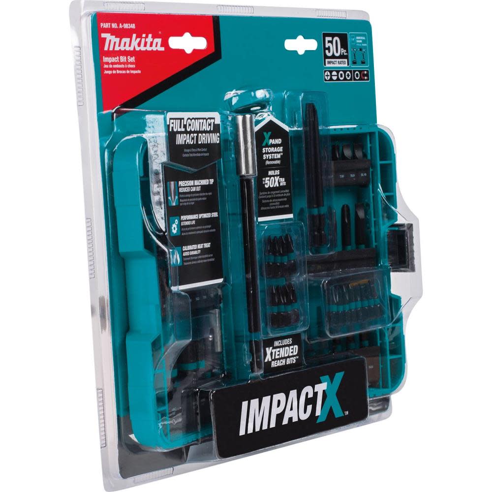 Makita 50 Pc. Impact X Driver Bit Set - Ascmtools