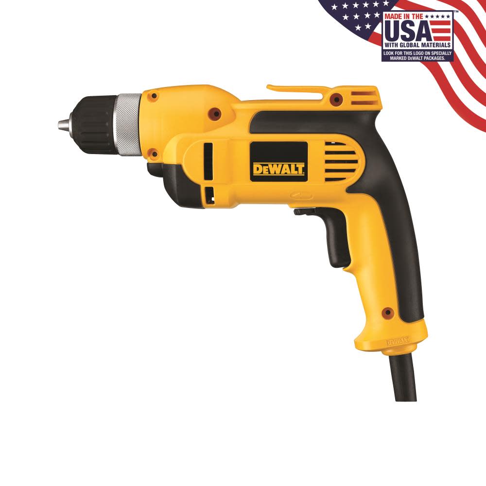 DEWALT 3/8″ (10mm) VSR Pistol Grip Drill Kit with Keyless Chuck - Ascmtools