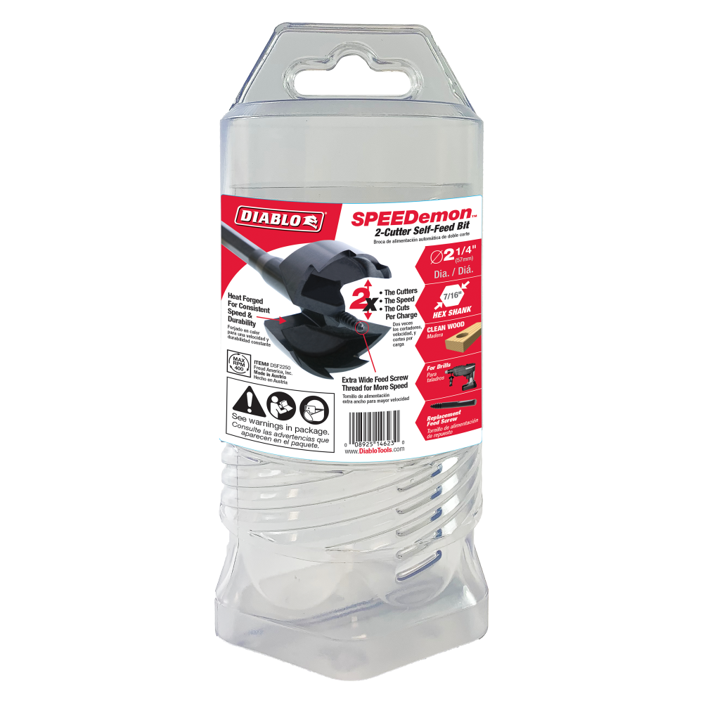 Diablo Tools 2-1/4″ Dia. SPEEDemon Self Feed Bit - Ascmtools