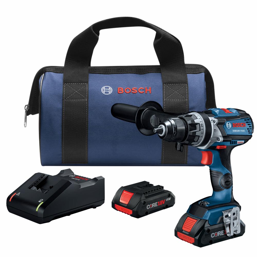 Bosch 18V EC Brute Tough 1/2″ Hammer Drill/Driver Kit - Ascmtools