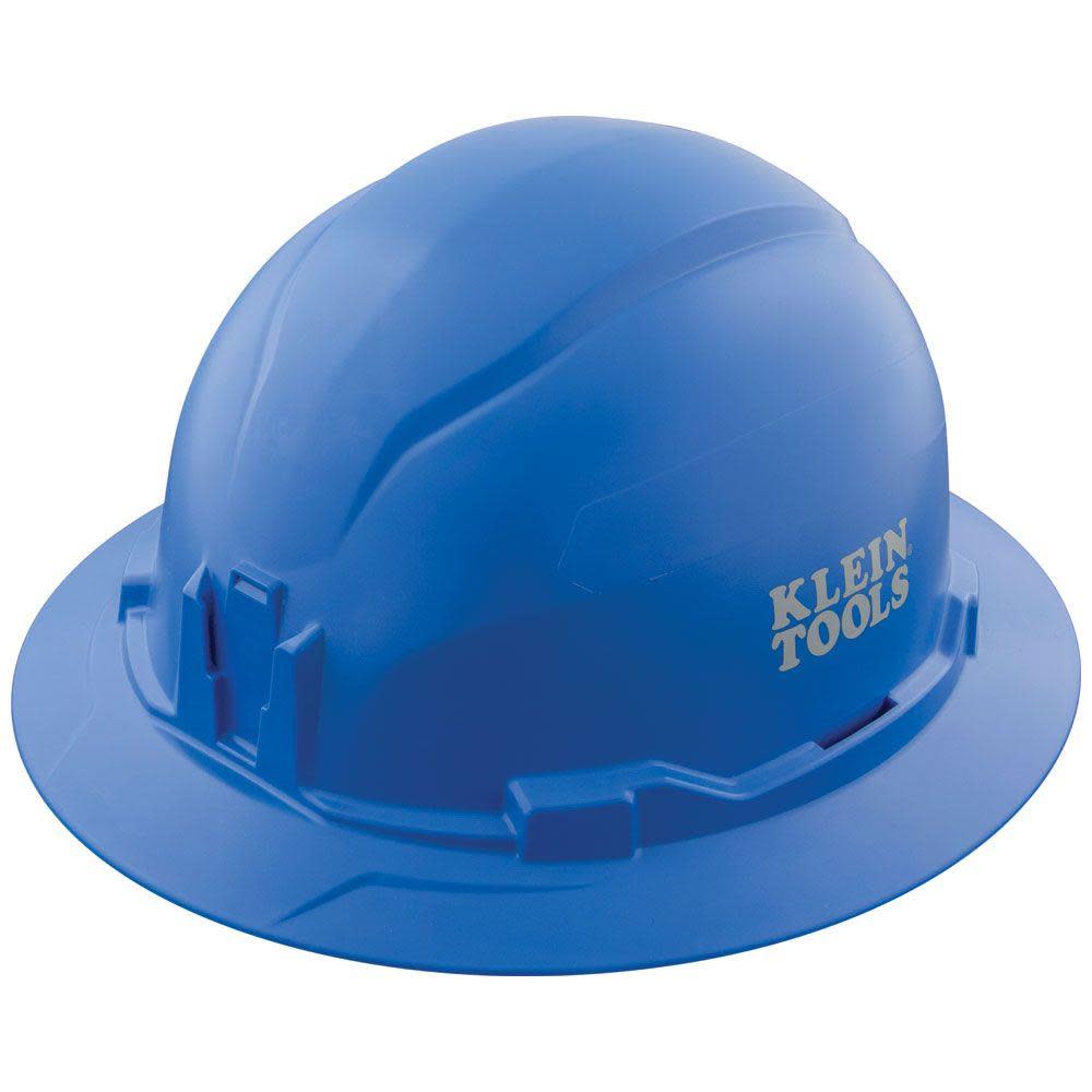Klein Tools Hard Hat Non-vented Full Brim Blue - Ascmtools