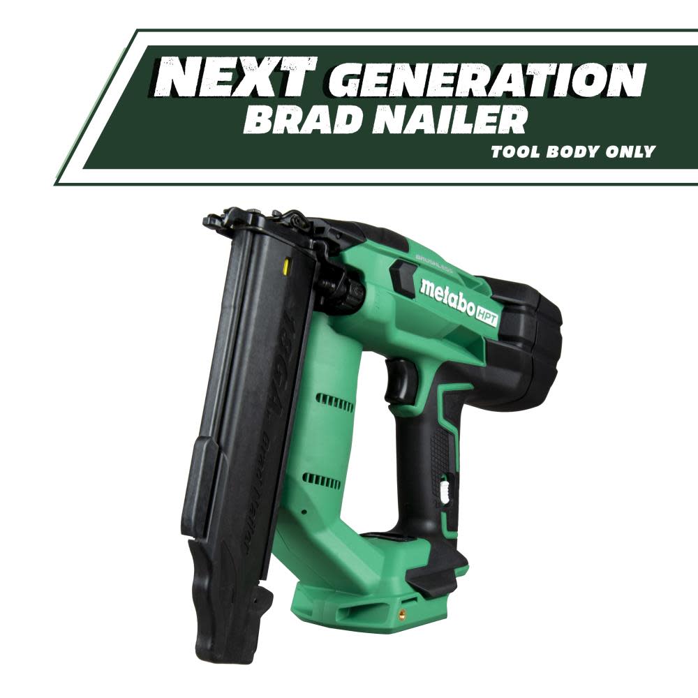 Metabo HPT 18V Compact Brad Nailer Cordless 18 Gauge Bare Tool - Ascmtools