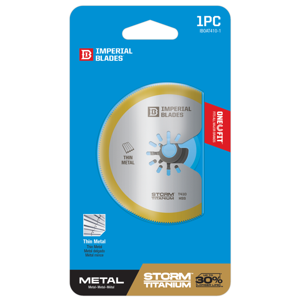Imperial Blades One Fit 3-1/8″ Storm Titanium Thin Metal Segment Blade 1PC - Ascmtools