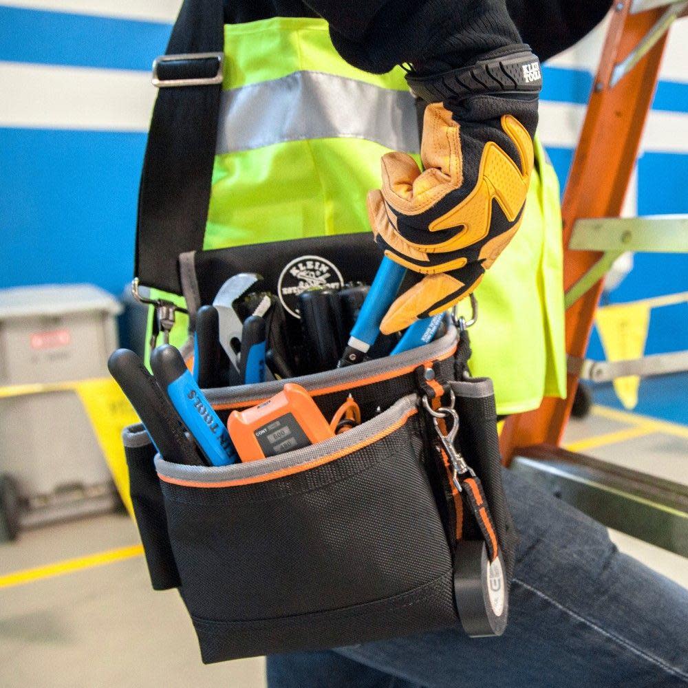 Klein Tools Tradesman Pro 15 Pocket Tool Pouch - Ascmtools