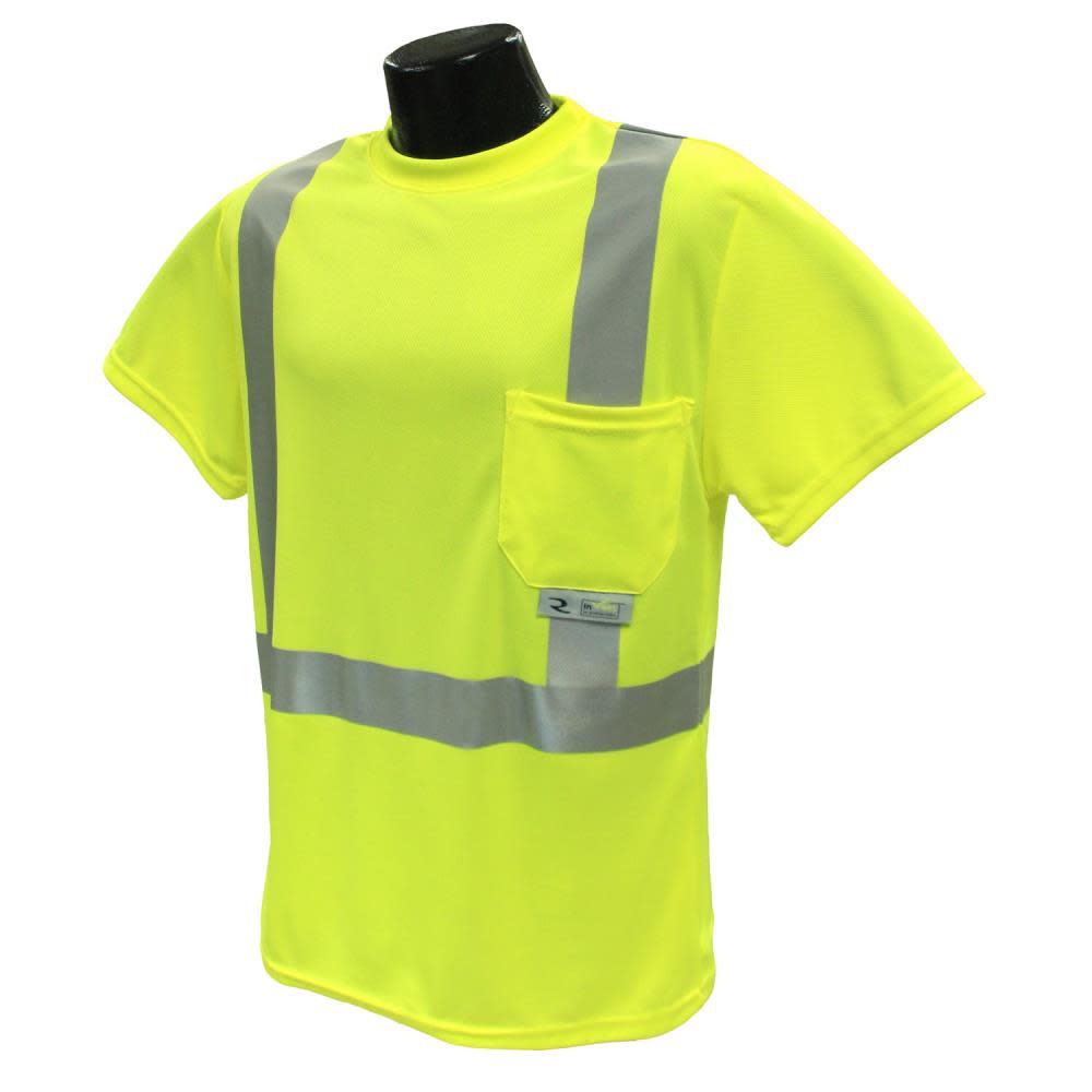 Radians ST11 Max-Dri T-Shirt Class 2 Hi-Vis Green Size 2X - Ascmtools
