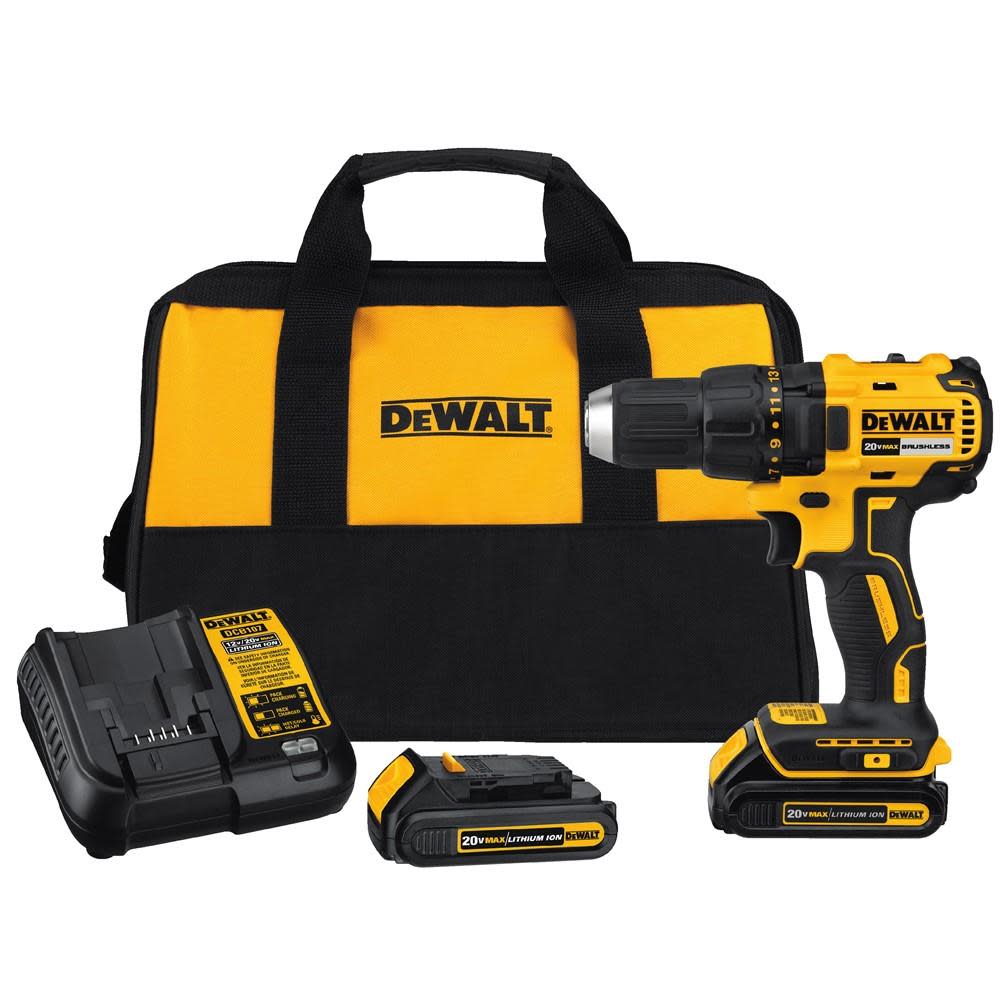 DEWALT 20 V MAX Compact Brushless Drill/Driver Kit - Ascmtools