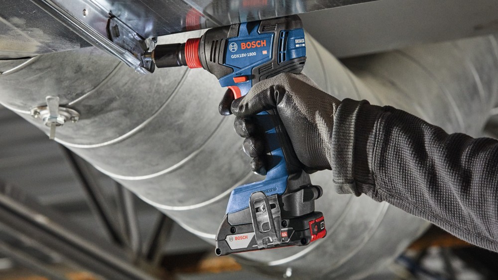 Bosch 18V 2 Tool Combo Kit with 1/2″ Hammer Drill Driver 1/4″ & 1/2″ Bit Socket Impact Driver with Two 2Ah SlimPack Batteries - Ascmtools
