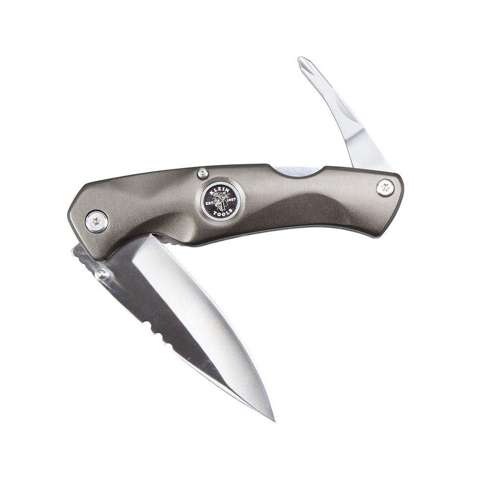 Klein Tools Electrician Pocket Knife #2 PH Bit - Ascmtools