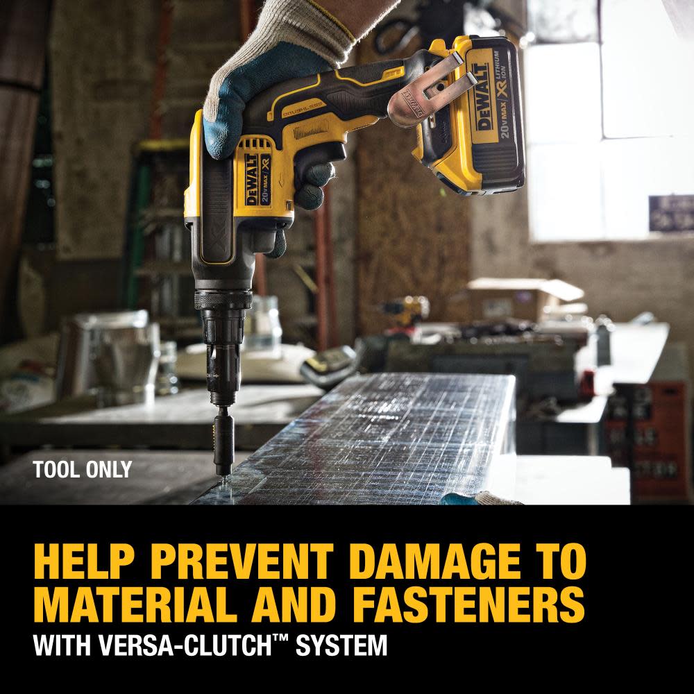 DEWALT 20 V MAX XR Versa-Clutch Adjustable Torque Screwgun (Bare) - Ascmtools