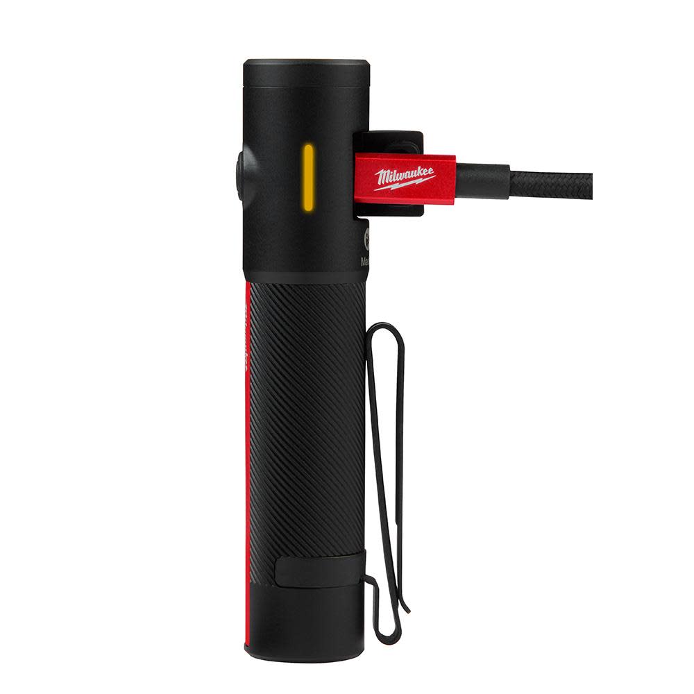 Milwaukee Everyday Carry Flashlight with Magnet Rechargeable 500L - Ascmtools