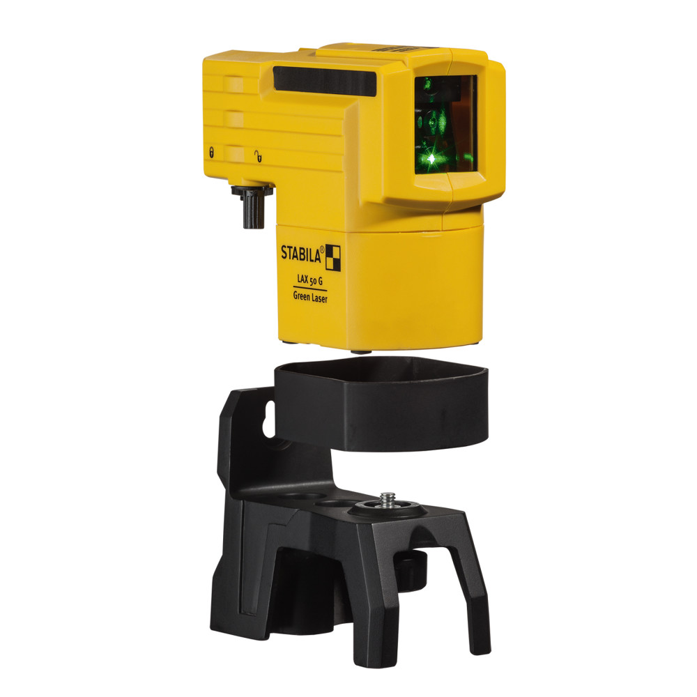 Stabila LAX 50 Green Cross-Line Laser Level Set with Pole - Ascmtools